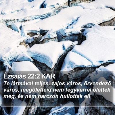 Ézsaiás 22:2 KAR Bible Verse Image