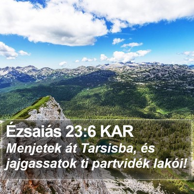 Ézsaiás 23:6 KAR Bible Verse Image