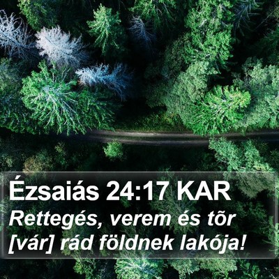 Ézsaiás 24:17 KAR Bible Verse Image