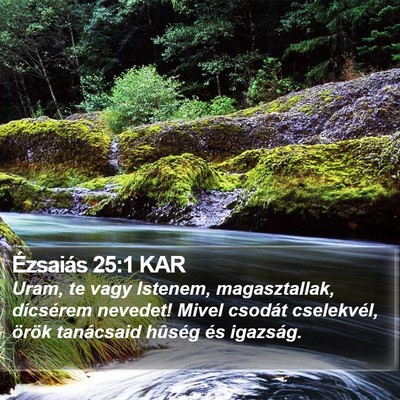 Ézsaiás 25:1 KAR Bible Verse Image