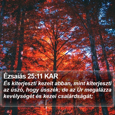 Ézsaiás 25:11 KAR Bible Verse Image