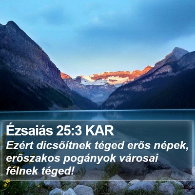 Ézsaiás 25:3 KAR Bible Verse Image