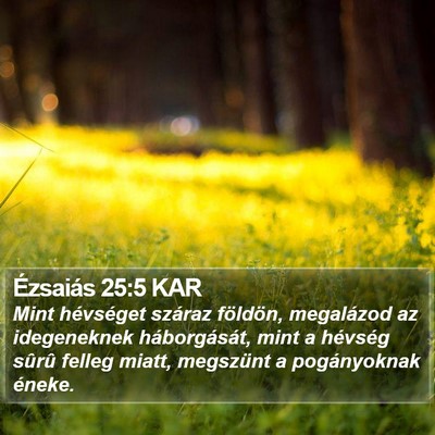 Ézsaiás 25:5 KAR Bible Verse Image
