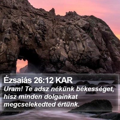 Ézsaiás 26:12 KAR Bible Verse Image