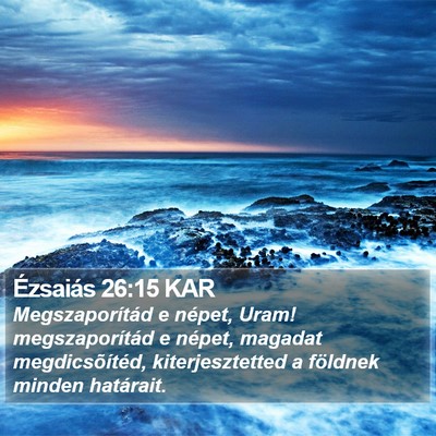 Ézsaiás 26:15 KAR Bible Verse Image