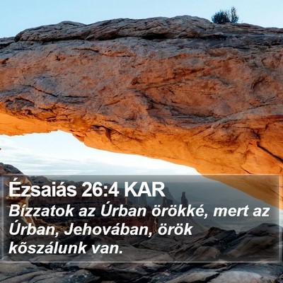 Ézsaiás 26:4 KAR Bible Verse Image