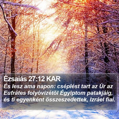 Ézsaiás 27:12 KAR Bible Verse Image