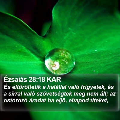 Ézsaiás 28:18 KAR Bible Verse Image