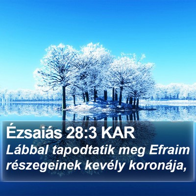 Ézsaiás 28:3 KAR Bible Verse Image