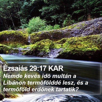 Ézsaiás 29:17 KAR Bible Verse Image