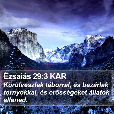 Ézsaiás 29:3 KAR Bible Verse Image