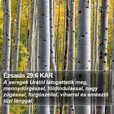 Ézsaiás 29:6 KAR Bible Verse Image