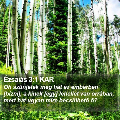 Ézsaiás 3:1 KAR Bible Verse Image