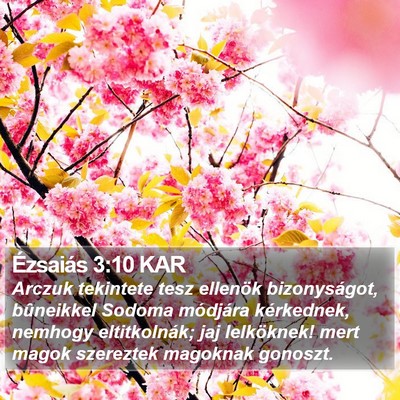 Ézsaiás 3:10 KAR Bible Verse Image