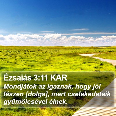 Ézsaiás 3:11 KAR Bible Verse Image