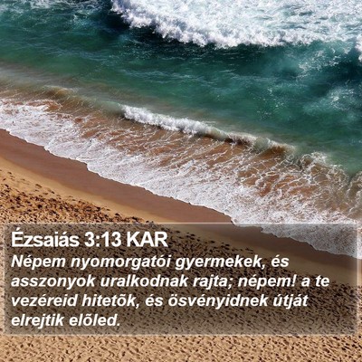 Ézsaiás 3:13 KAR Bible Verse Image
