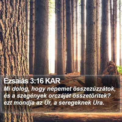 Ézsaiás 3:16 KAR Bible Verse Image