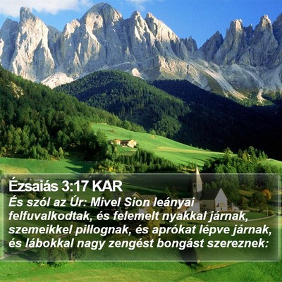 Ézsaiás 3:17 KAR Bible Verse Image
