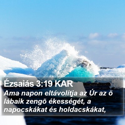 Ézsaiás 3:19 KAR Bible Verse Image