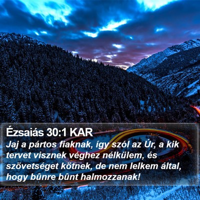 Ézsaiás 30:1 KAR Bible Verse Image