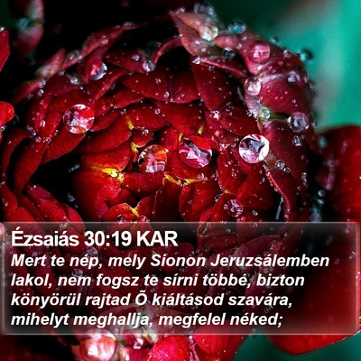 Ézsaiás 30:19 KAR Bible Verse Image