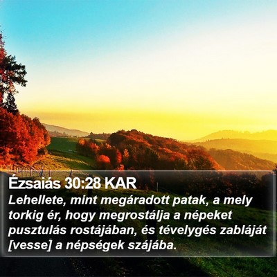 Ézsaiás 30:28 KAR Bible Verse Image
