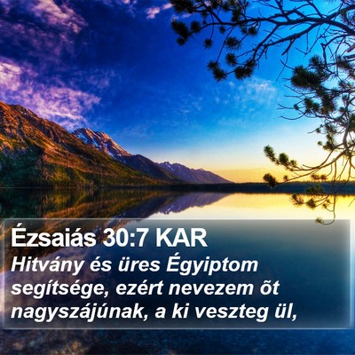 Ézsaiás 30:7 KAR Bible Verse Image