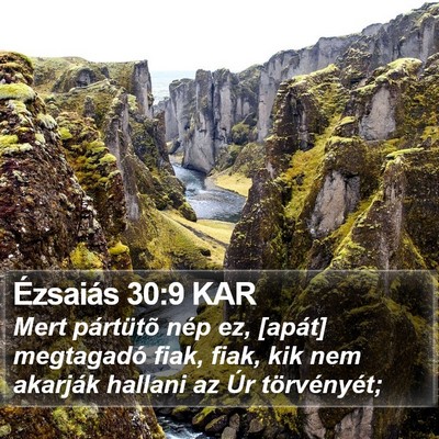 Ézsaiás 30:9 KAR Bible Verse Image