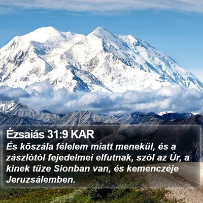 Ézsaiás 31:9 KAR Bible Verse Image