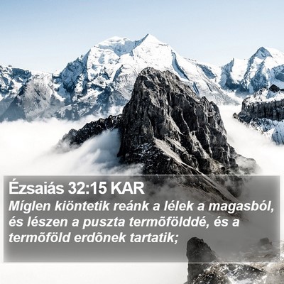 Ézsaiás 32:15 KAR Bible Verse Image