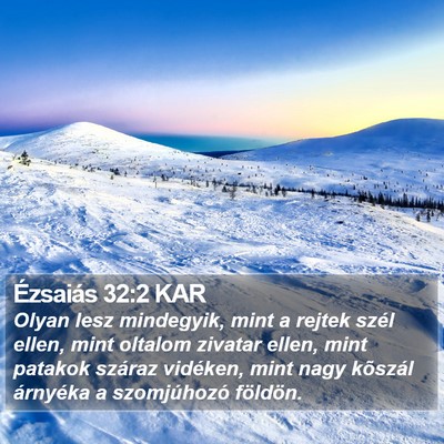 Ézsaiás 32:2 KAR Bible Verse Image
