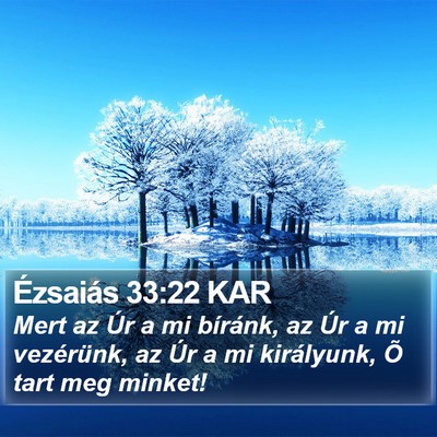 Ézsaiás 33:22 KAR Bible Verse Image