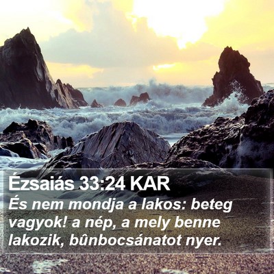 Ézsaiás 33:24 KAR Bible Verse Image