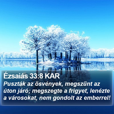 Ézsaiás 33:8 KAR Bible Verse Image
