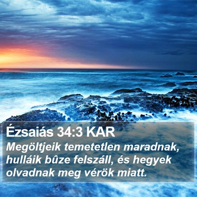 Ézsaiás 34:3 KAR Bible Verse Image