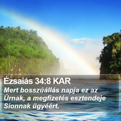 Ézsaiás 34:8 KAR Bible Verse Image