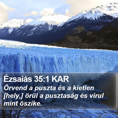 Ézsaiás 35:1 KAR Bible Verse Image