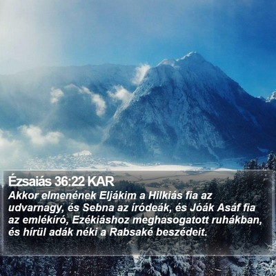 Ézsaiás 36:22 KAR Bible Verse Image