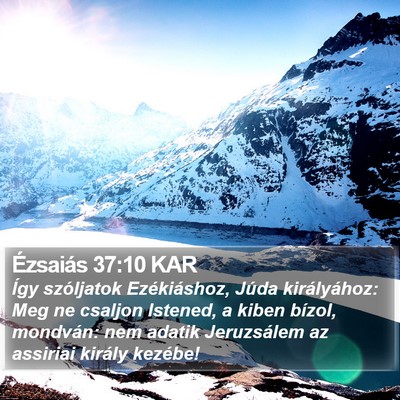 Ézsaiás 37:10 KAR Bible Verse Image