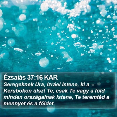 Ézsaiás 37:16 KAR Bible Verse Image