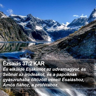 Ézsaiás 37:2 KAR Bible Verse Image