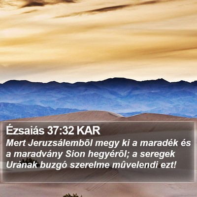 Ézsaiás 37:32 KAR Bible Verse Image
