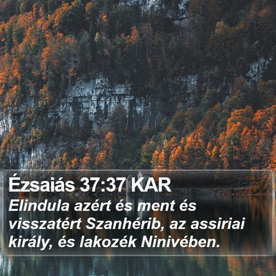Ézsaiás 37:37 KAR Bible Verse Image