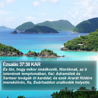 Ézsaiás 37:38 KAR Bible Verse Image