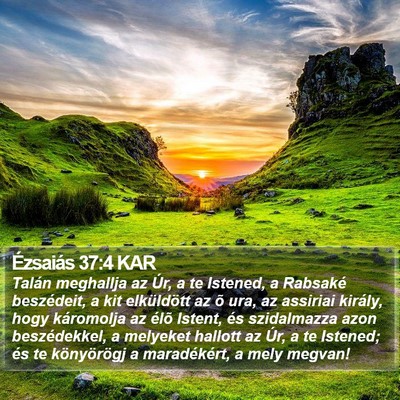 Ézsaiás 37:4 KAR Bible Verse Image