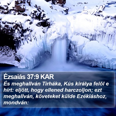 Ézsaiás 37:9 KAR Bible Verse Image