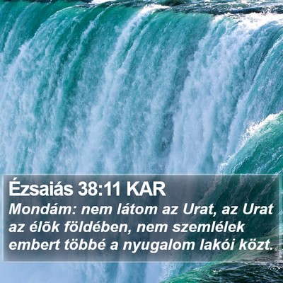 Ézsaiás 38:11 KAR Bible Verse Image