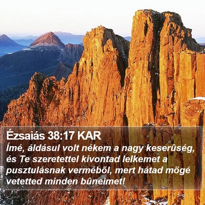 Ézsaiás 38:17 KAR Bible Verse Image