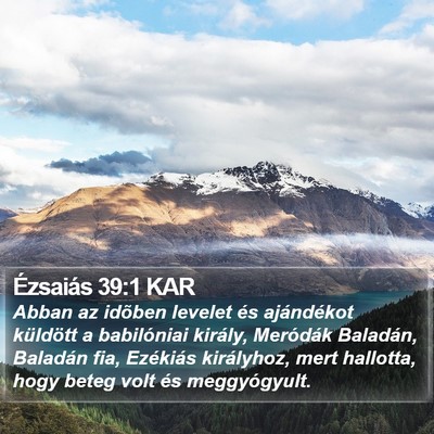 Ézsaiás 39:1 KAR Bible Verse Image