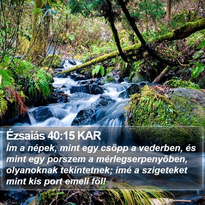 Ézsaiás 40:15 KAR Bible Verse Image